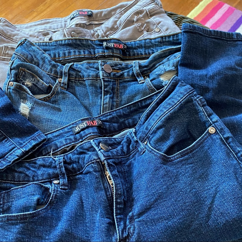 JustFab Stretchy Jeggings Bundle – Size 29 – 3 Pairs 👖👖👖😁
